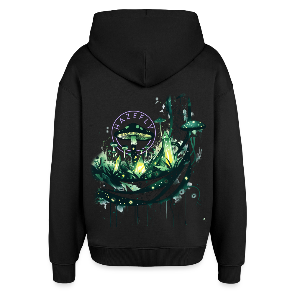 GLOW GARDEN Oversized Unisex Bio-Hoodie - Schwarz