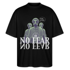 NO FEAR Oversized Unisex Bio T-Shirt - Schwarz