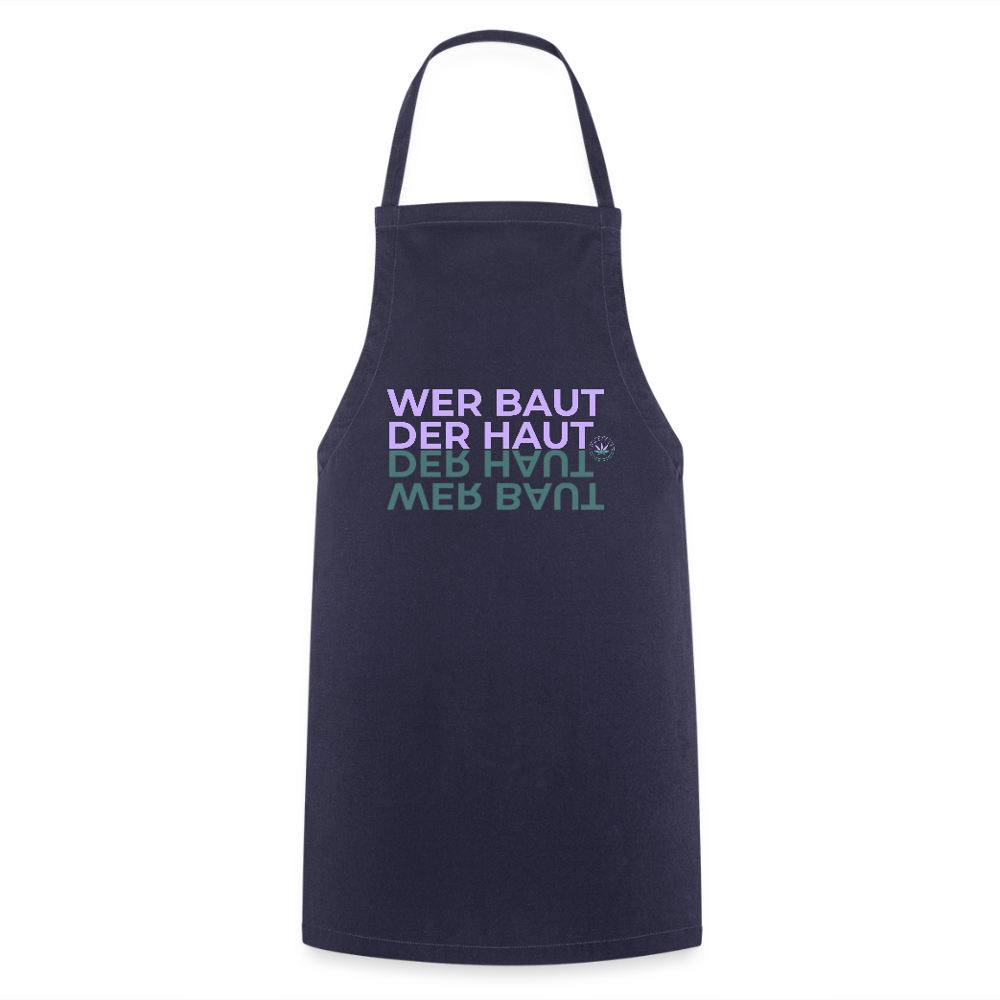 WER BAUT Kochschürze - Navy