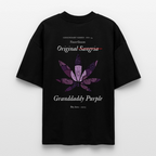 TRUE GRAPE Oversized Unisex Bio T-Shirt - Schwarz