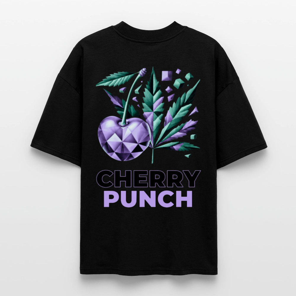 CHERRY PUNCH Oversized Unisex Bio T-Shirt - Schwarz