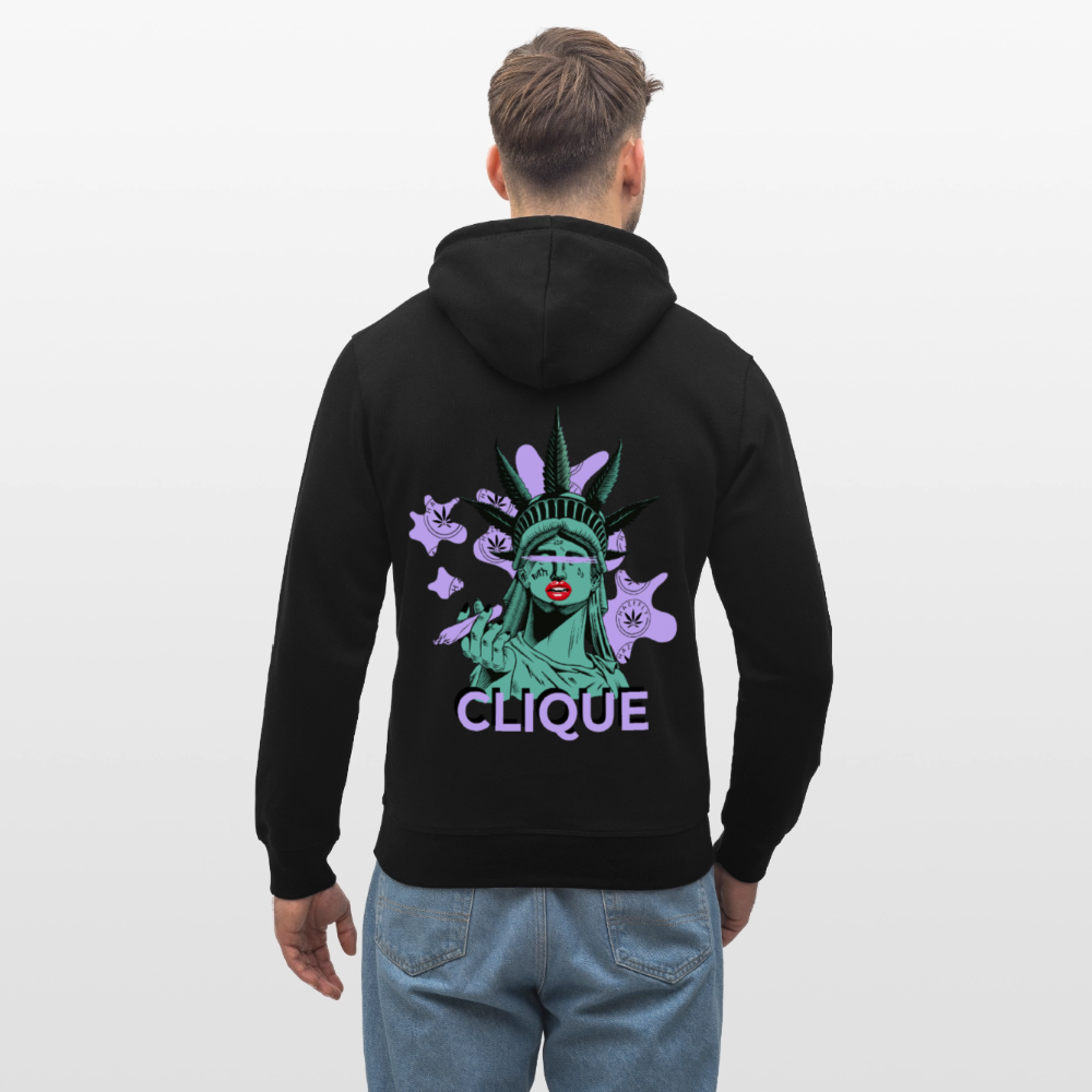 420 CLIQUE Unisex Bio-Hoodie - Schwarz