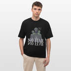 NO FEAR Oversized Unisex Bio T-Shirt - Schwarz