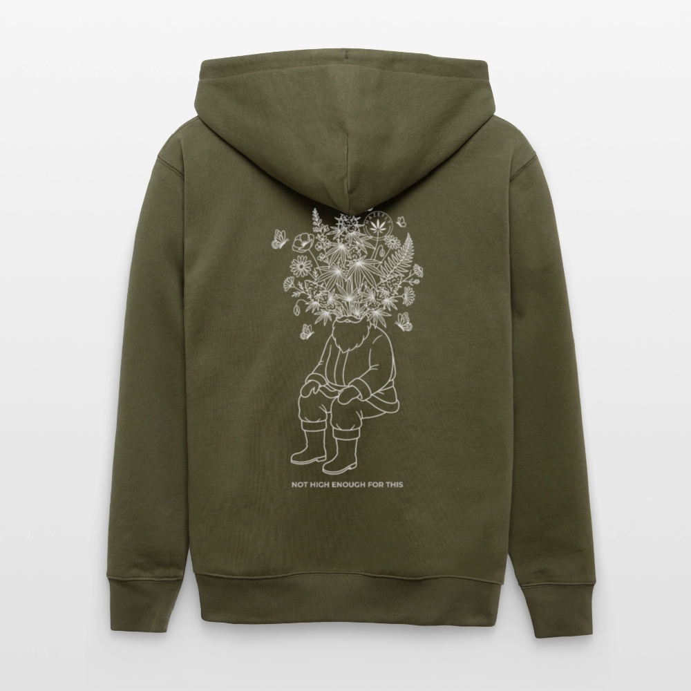 NOT HIGH ENOUGH Unisex Bio-Kapuzenjacke - Khaki