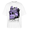420 SKULL Oversized Unisex Bio T-Shirt - Weiß