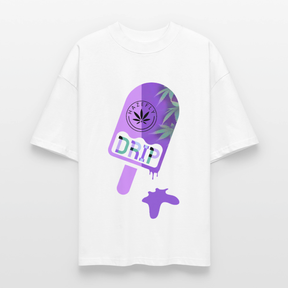 ICE CREAM Oversized Unisex Bio T-Shirt - Weiß