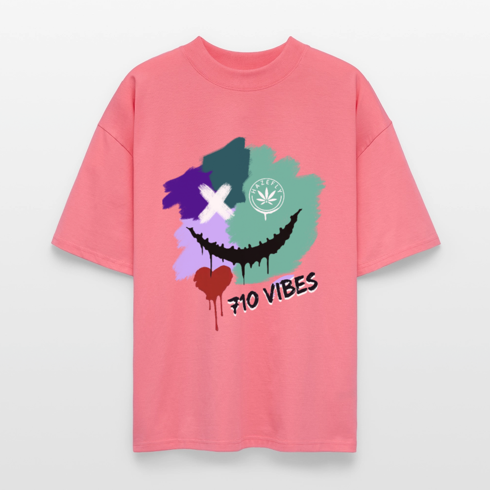 710 VIBES Oversized Unisex Bio T-Shirt - Pink 