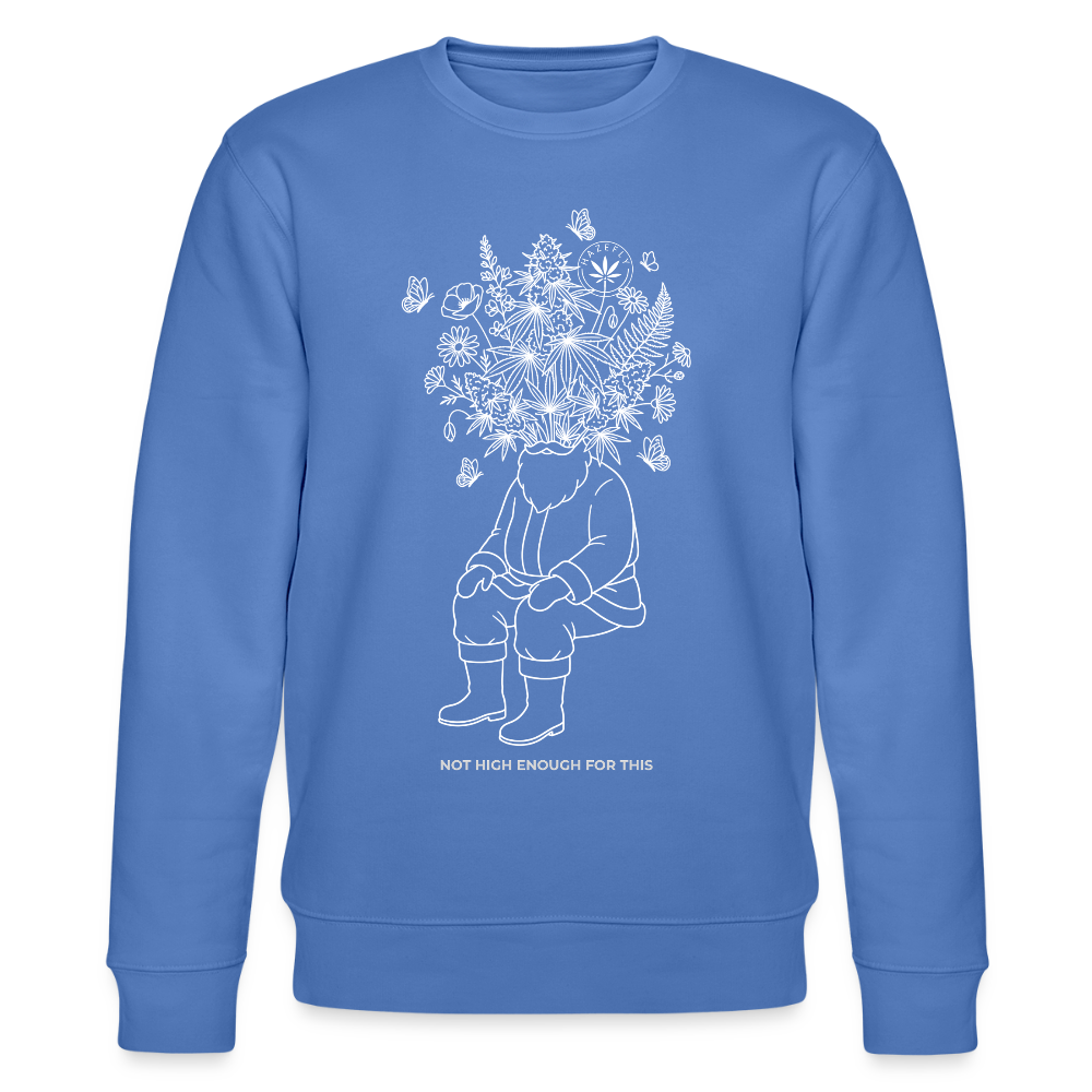 NOT HIGH ENOUGH Unisex Bio-Sweatshirt - Blau