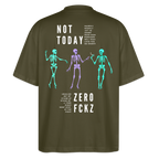 NOT TODAY Oversized Unisex Bio T-Shirt - Khaki