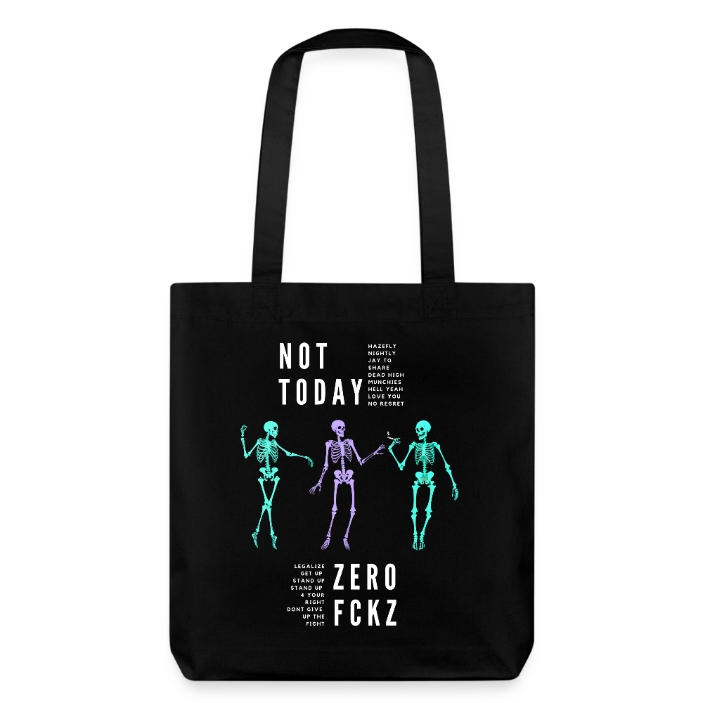 NOT TODAY recycelter Heavyweight Stoffbeutel - Schwarz