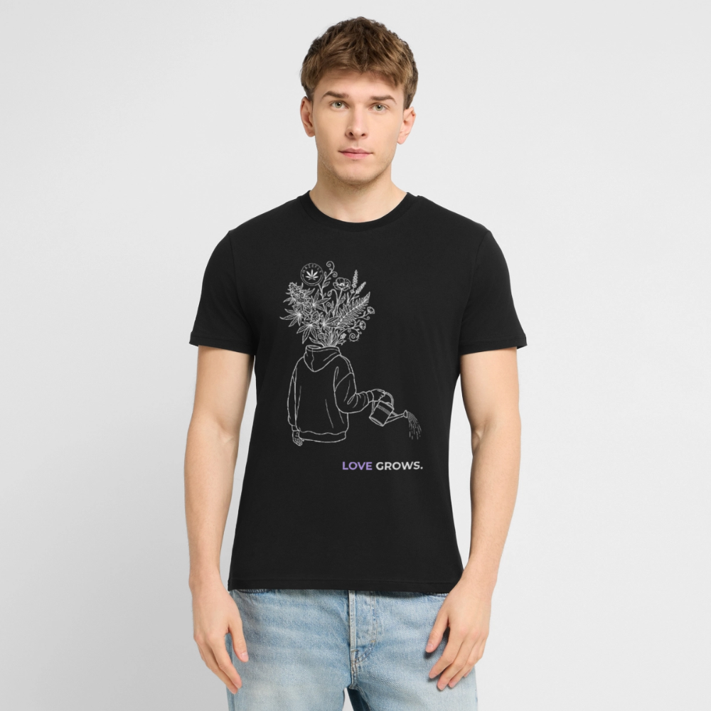 LOVE GROWS II Unisex Bio-T-Shirt - Schwarz
