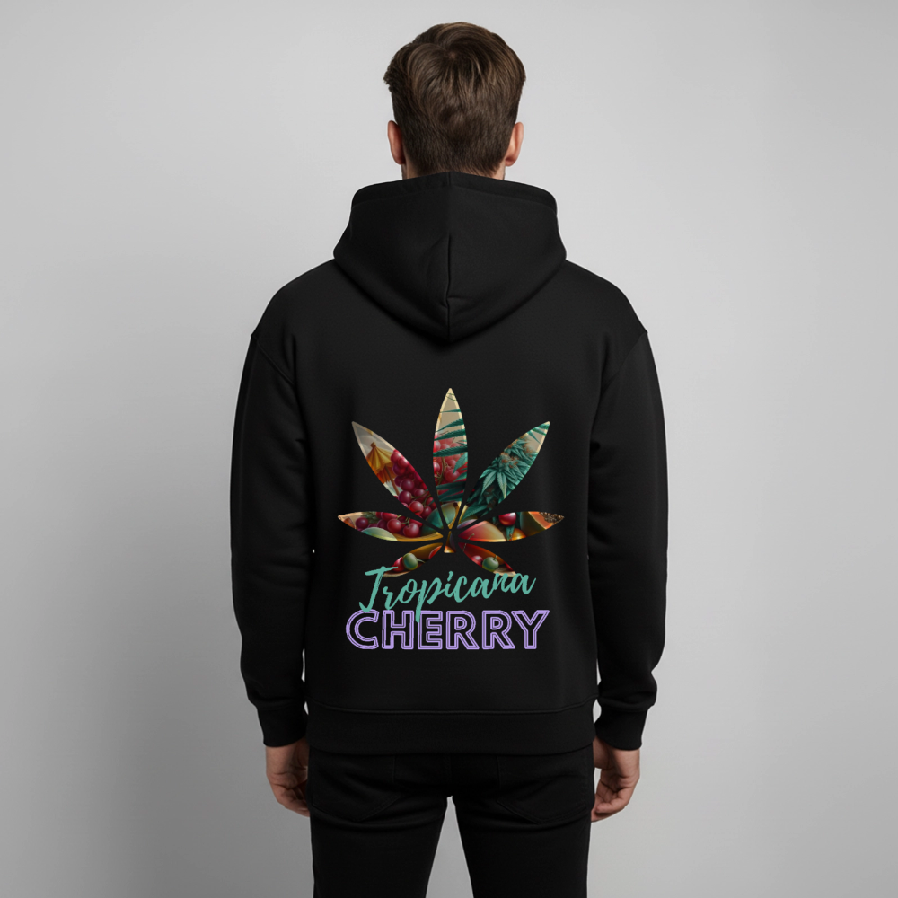 TROPICANA CHERRY Oversized Unisex Bio-Hoodie - Schwarz