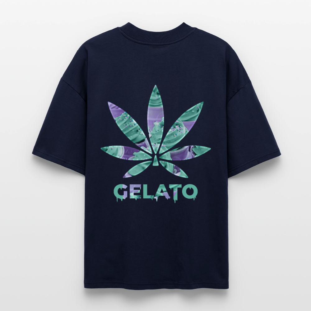 GELATO Oversized Unisex Bio T-Shirt - Navy