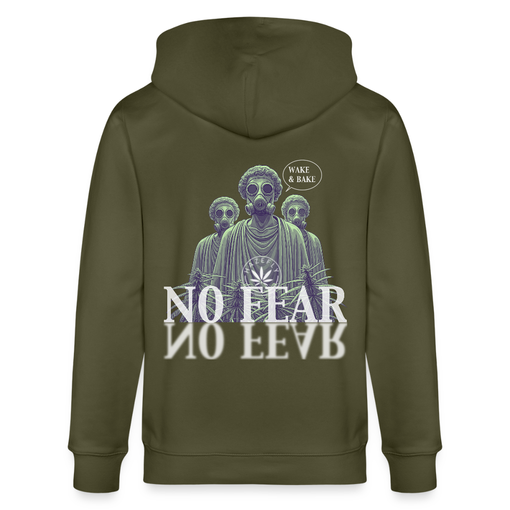 NO FEAR Unisex Bio-Kapuzenjacke - Khaki