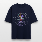 HI SANTA Oversized Unisex Bio T-Shirt - Navy