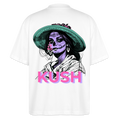 LA CATRINA KUSH Oversized Unisex Bio T-Shirt - Weiß