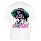 LA CATRINA KUSH Oversized Unisex Bio T-Shirt - Weiß