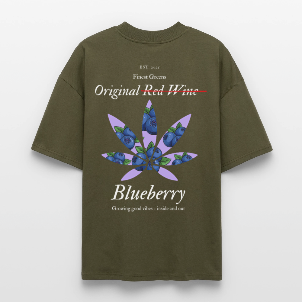 TRUE BERRY Oversized Unisex Bio T-Shirt - Khaki