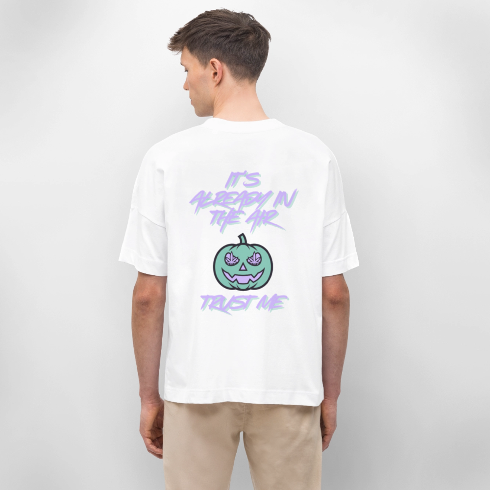 PUMPKIN VIBE Oversized Unisex Bio T-Shirt - Weiß