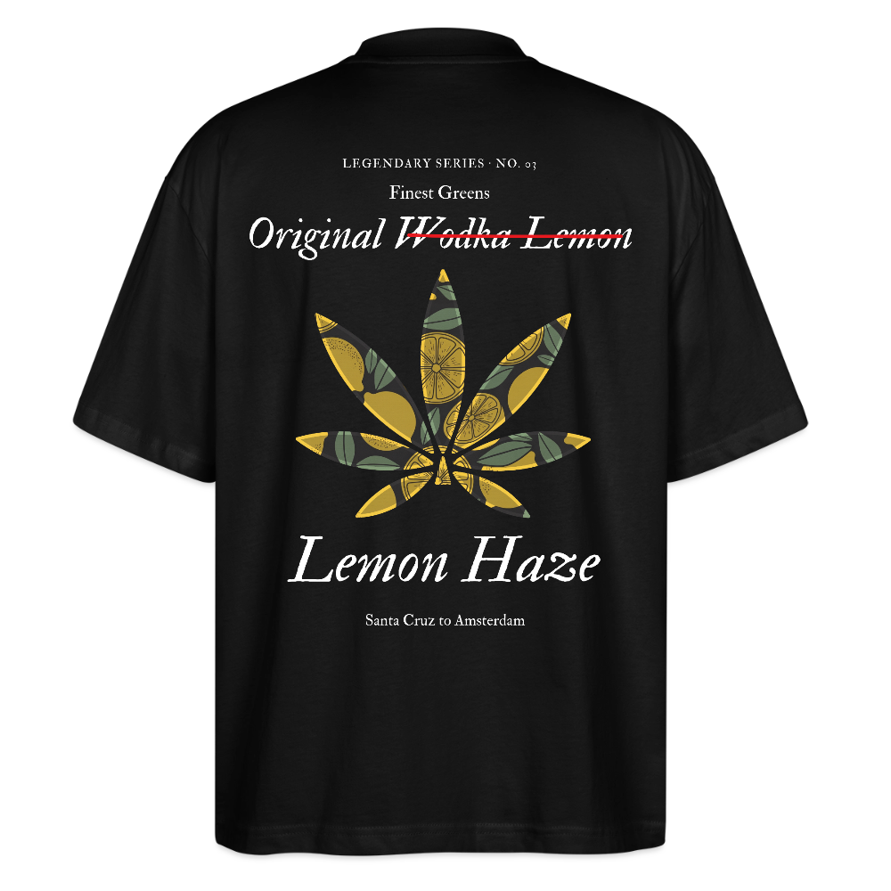 TRUE LEMON Oversized Unisex Bio T-Shirt - Schwarz