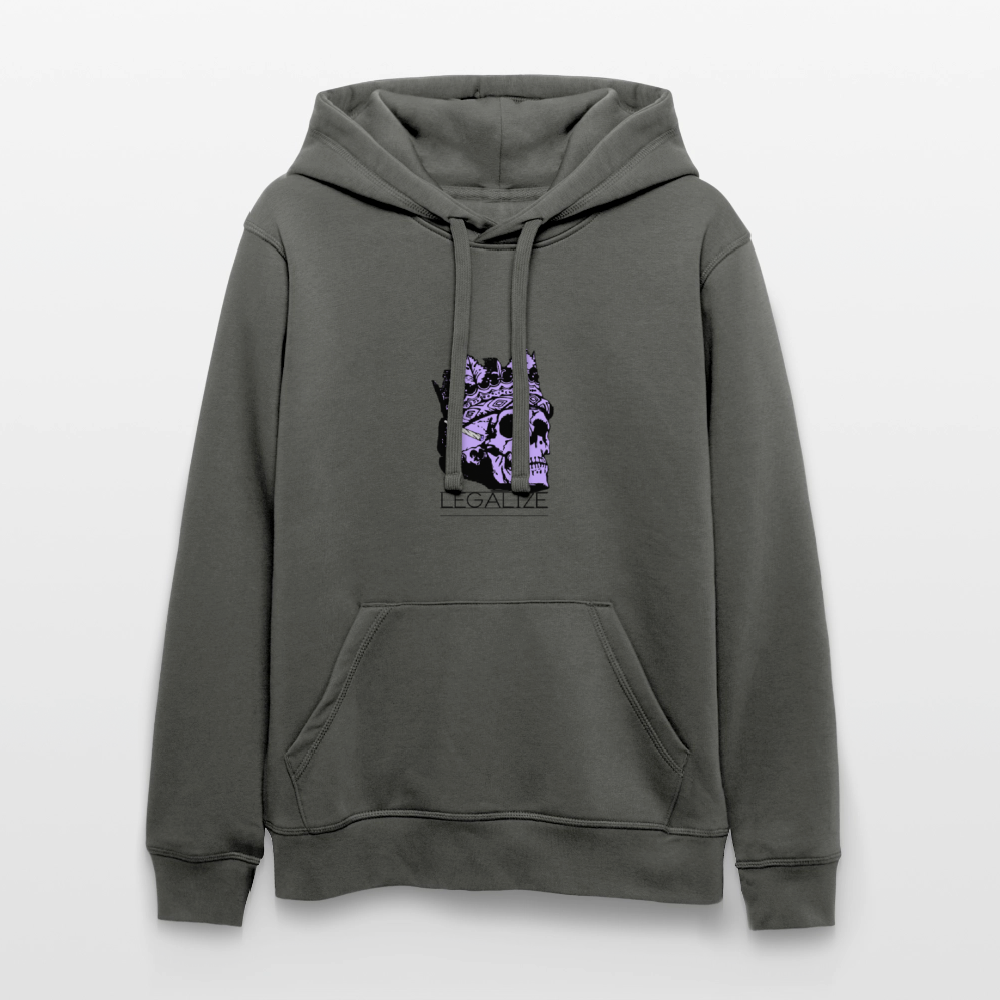 420 SKULL Unisex Bio-Hoodie - Anthrazit