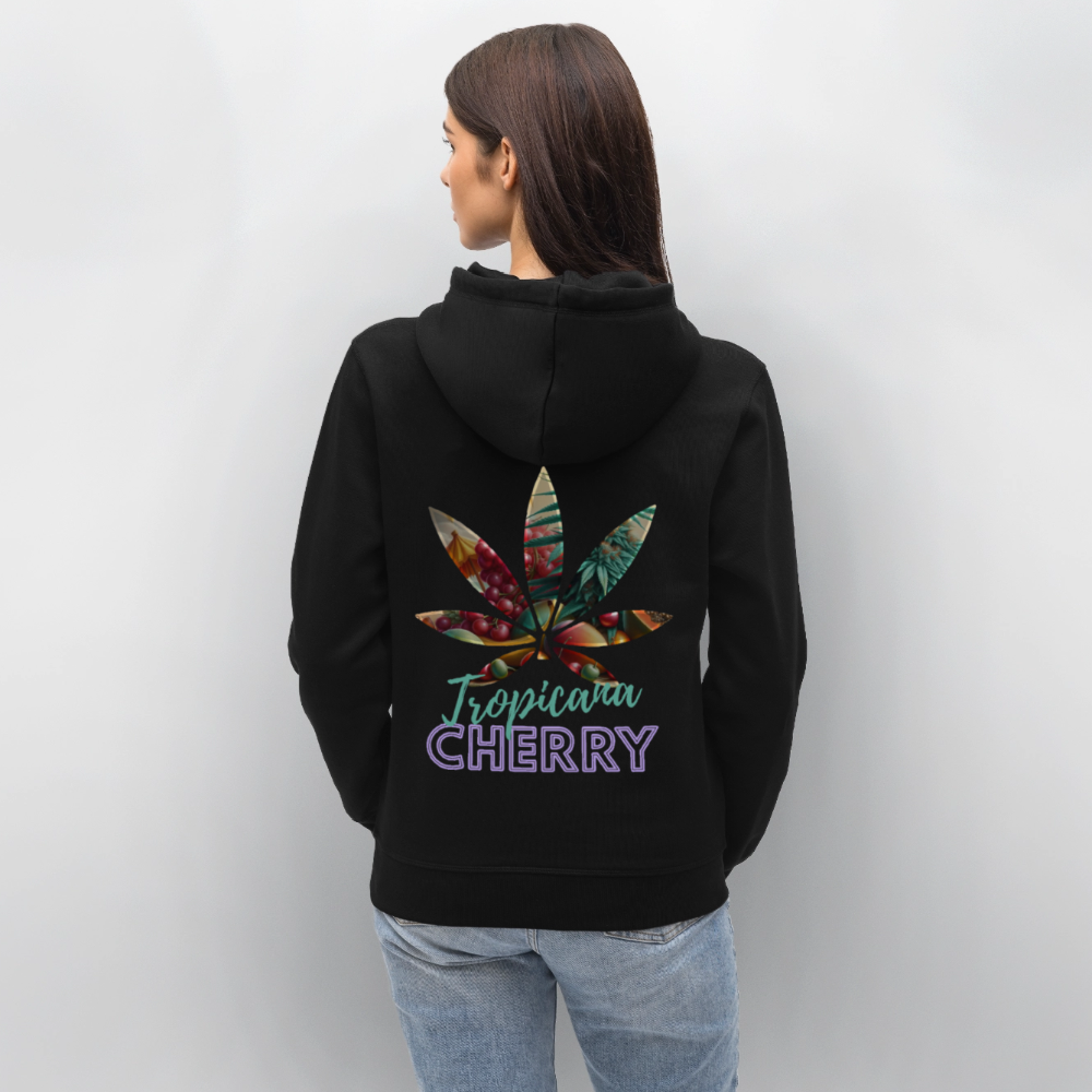 TROPICANA CHERRY Unisex Bio-Hoodie - Schwarz