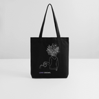 LOVE GROWS I recycelter Heavyweight Stoffbeutel - Schwarz