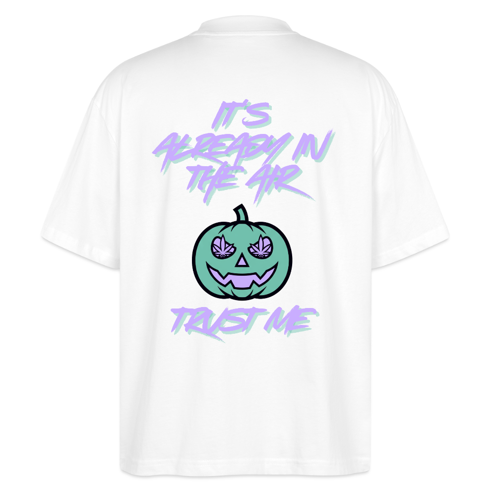 PUMPKIN VIBE Oversized Unisex Bio T-Shirt - Weiß