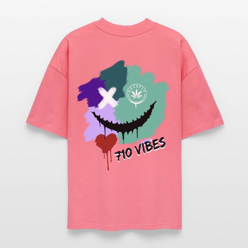 710 VIBES Oversized Unisex Bio T-Shirt - Pink 