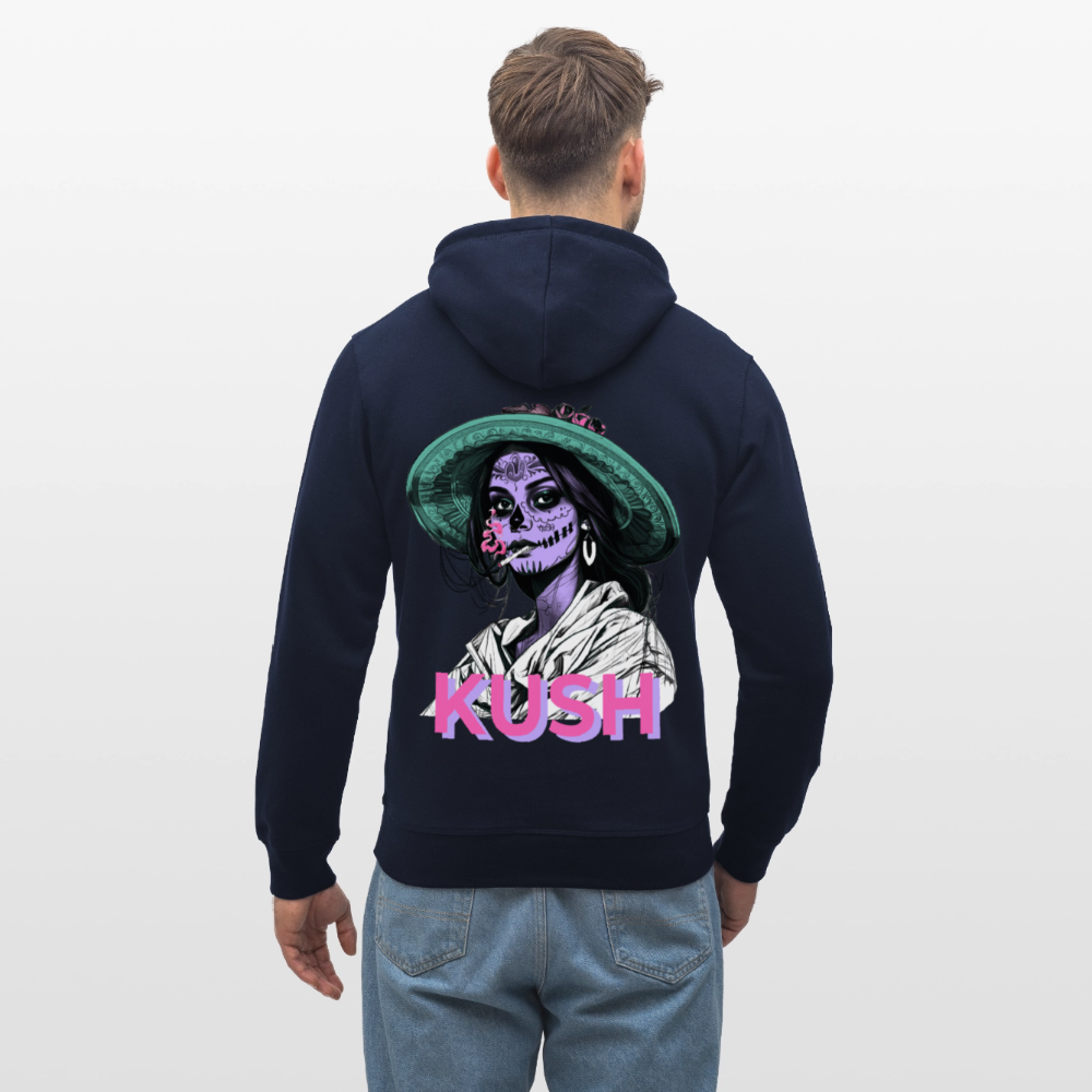LA CATRINA KUSH Unisex Bio-Hoodie - French Navy