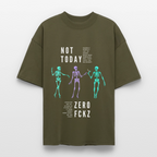 NOT TODAY Oversized Unisex Bio T-Shirt - Khaki