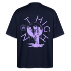 NOT HIGH Oversized Unisex Bio T-Shirt - Navy