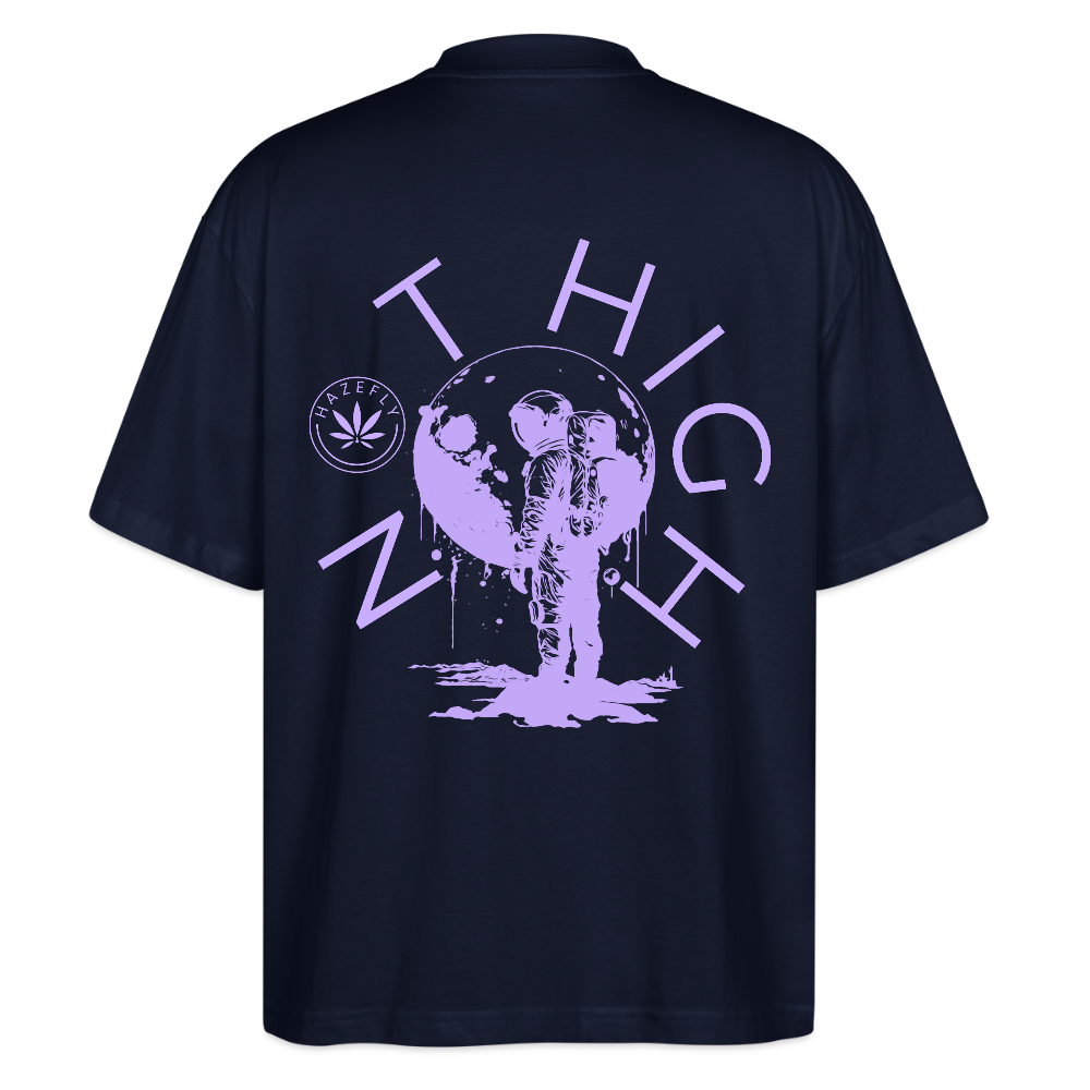 NOT HIGH Oversized Unisex Bio T-Shirt - Navy