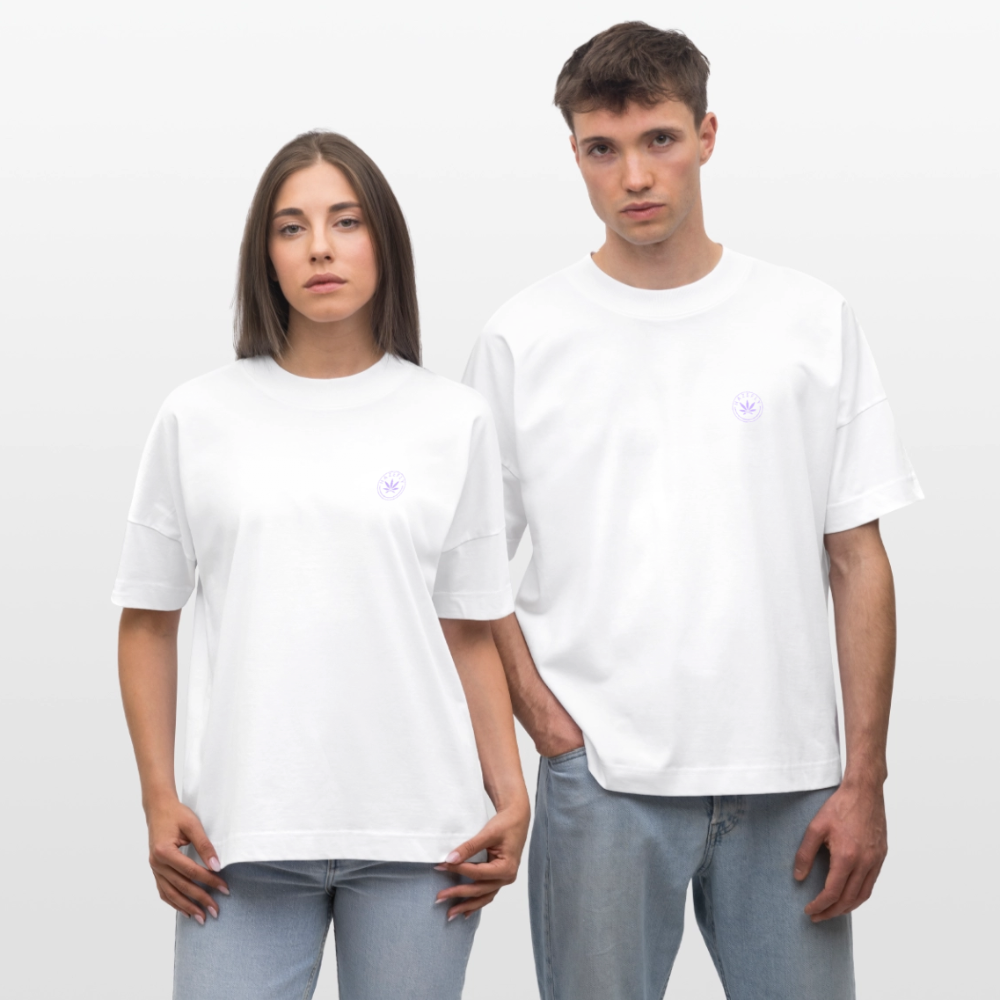 LA CATRINA KUSH Oversized Unisex Bio T-Shirt - Weiß