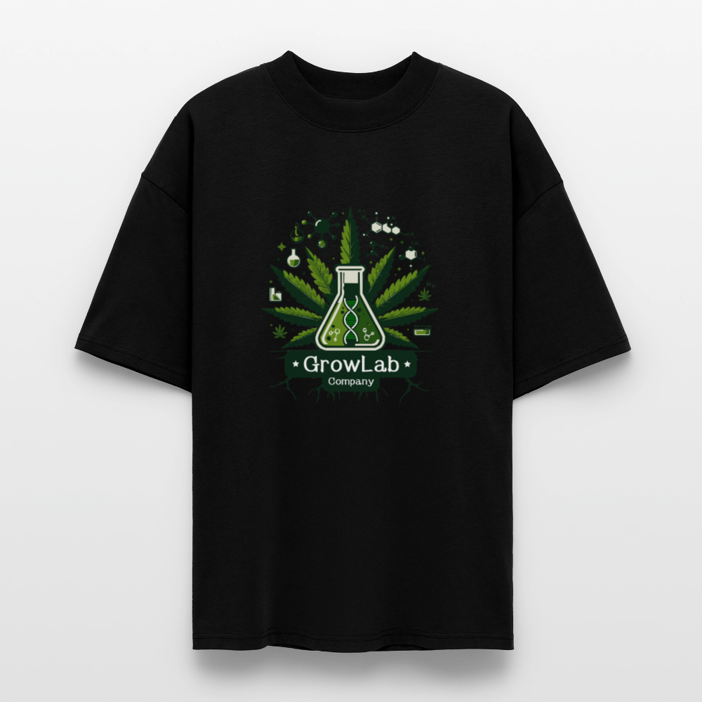 GLOW GARDEN WITH GROWLAB Oversized Unisex Bio T-Shirt - Schwarz
