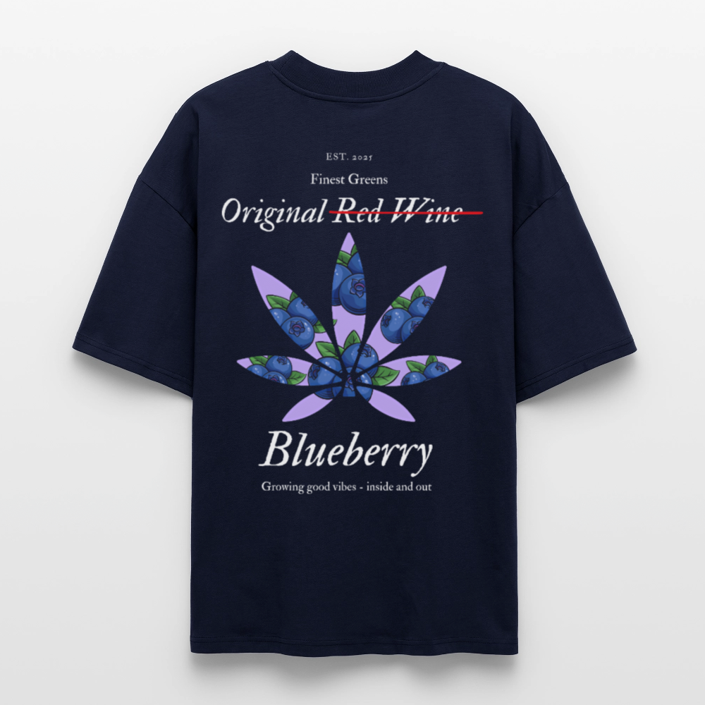 TRUE BERRY Oversized Unisex Bio T-Shirt - Navy