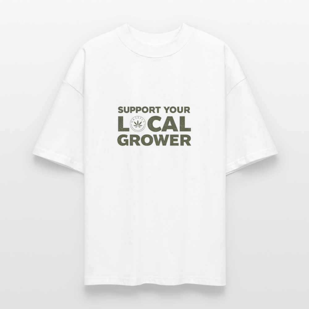 LOCAL GROWER Oversized Unisex Bio T-Shirt - Weiß