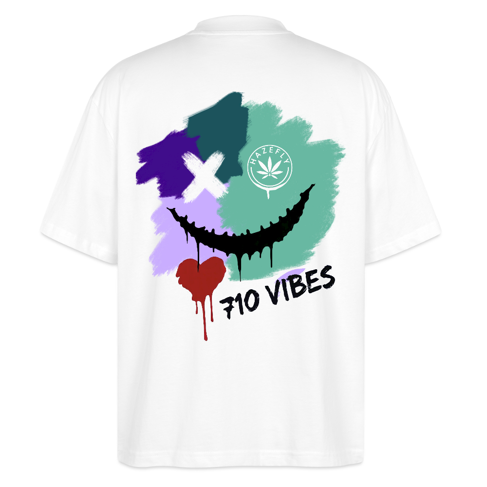 710 VIBES Oversized Unisex Bio T-Shirt - Weiß