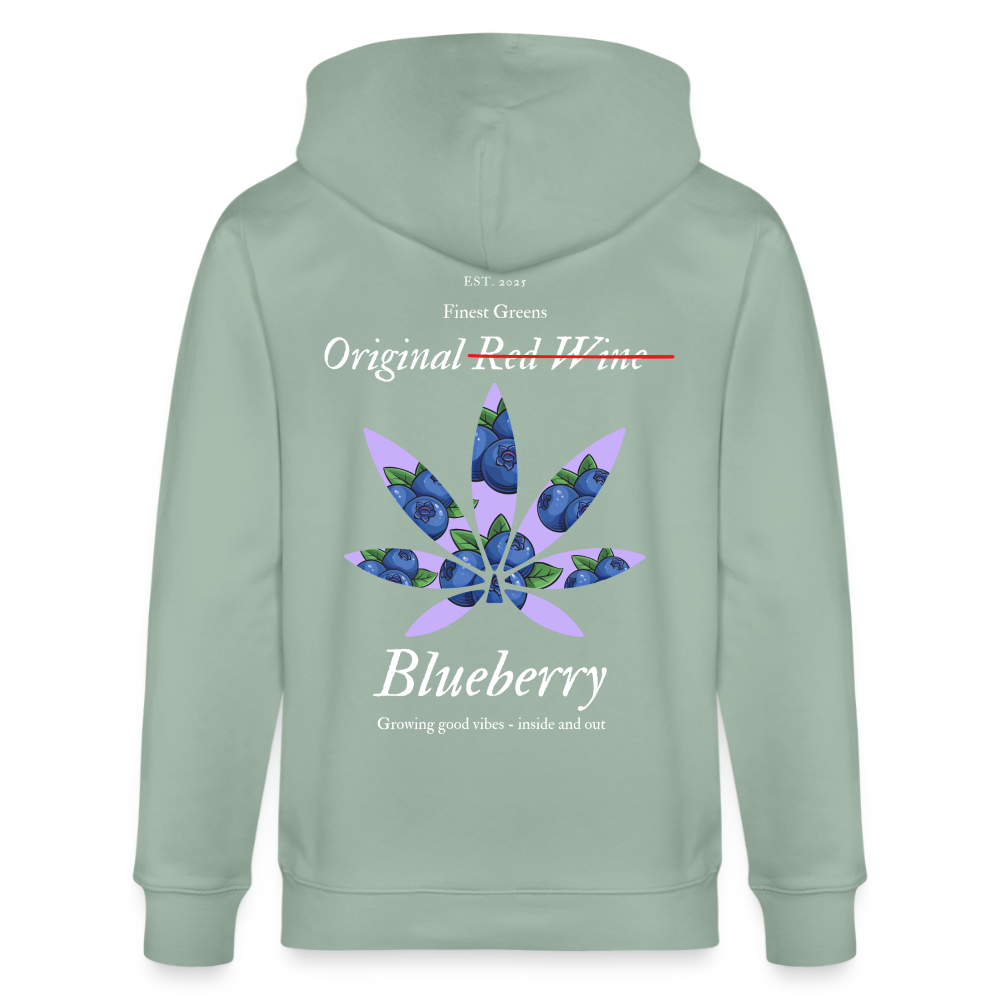 TRUE BERRY Unisex Bio-Kapuzenjacke - Helles Graugrün
