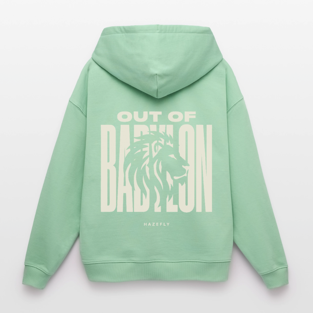 OUT OF BABYLON Oversized Unisex Bio-Hoodie - Nebeljade