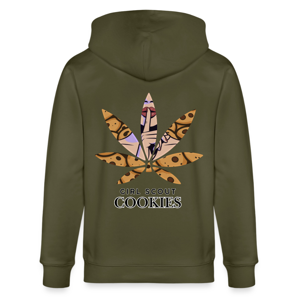 GIRL SCOUT COOKIES Unisex Bio-Kapuzenjacke - Khaki