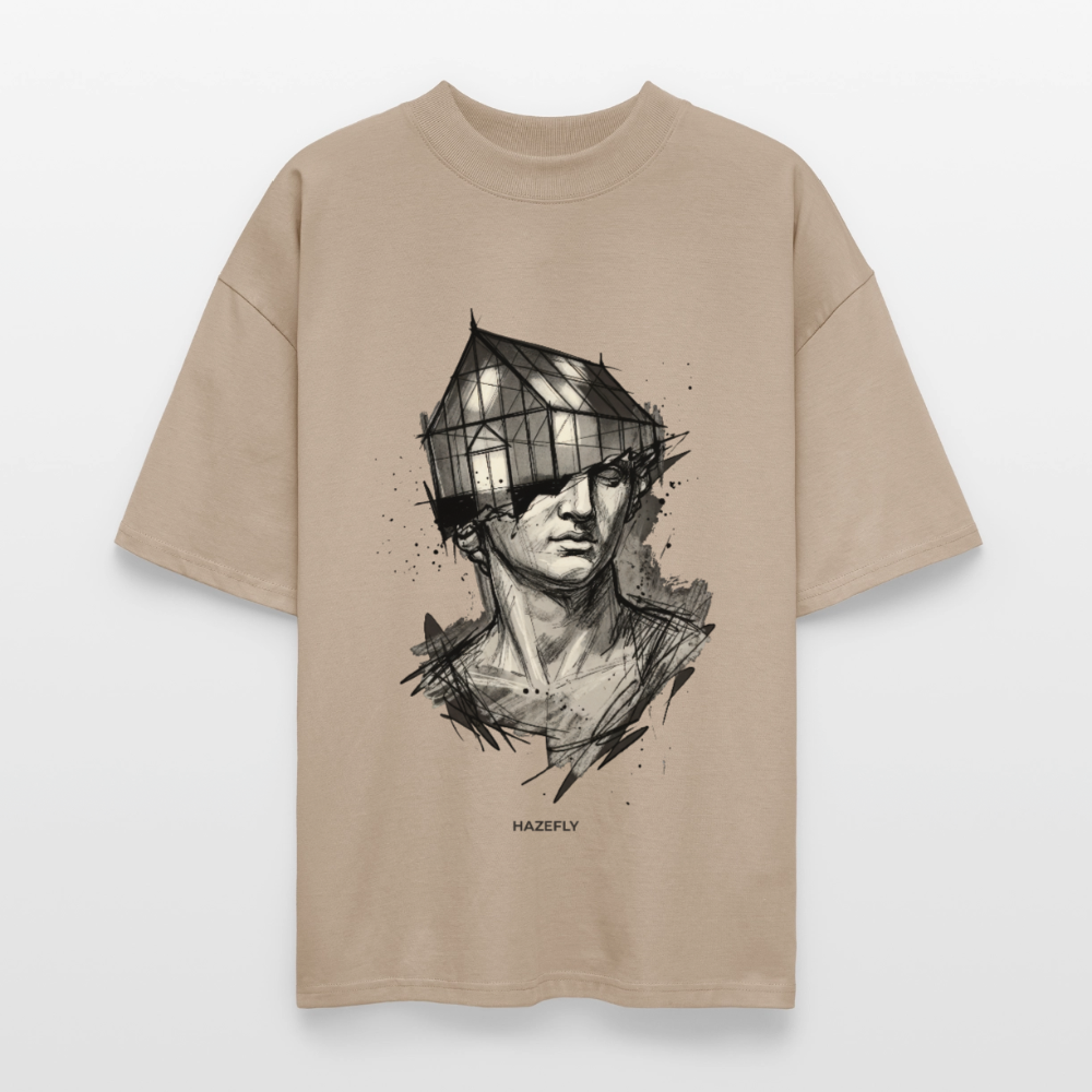 GREEN MIND Unisex Oversized Bio-T-Shirt - Steingrau
