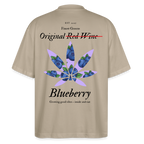 TRUE BERRY Oversized Unisex Bio T-Shirt - Steingrau