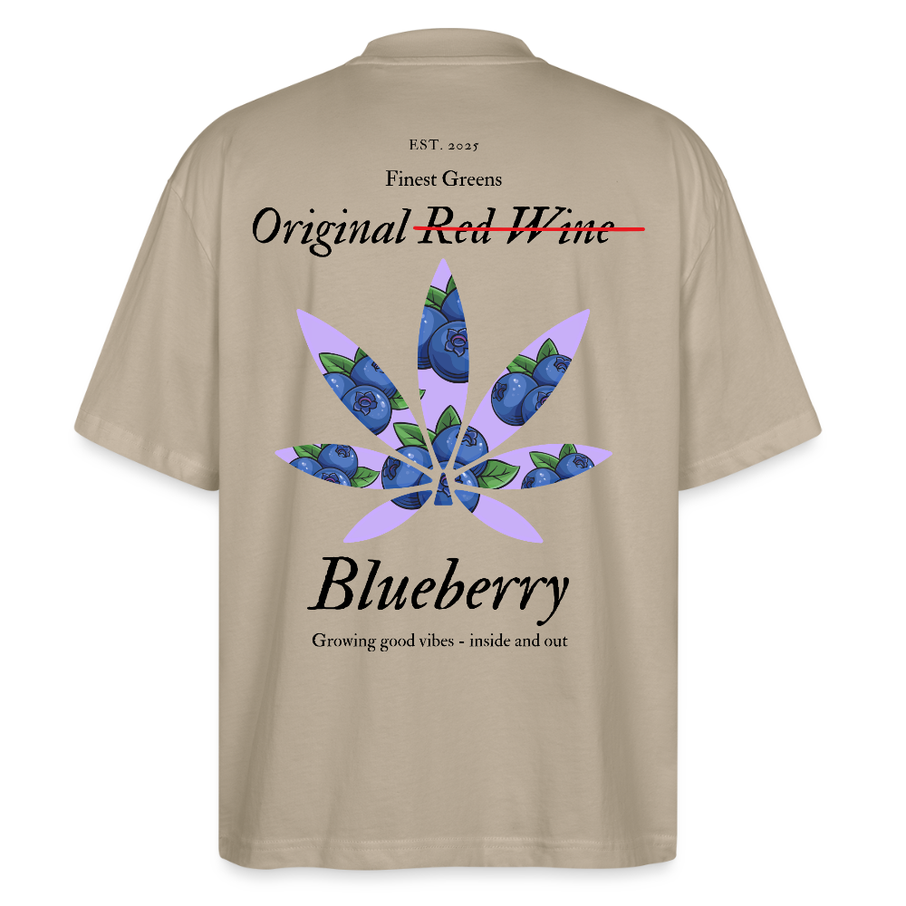 TRUE BERRY Oversized Unisex Bio T-Shirt - Steingrau