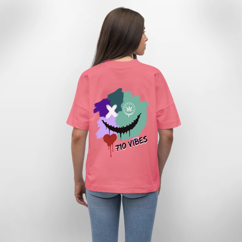 710 VIBES Oversized Unisex Bio T-Shirt - Pink 
