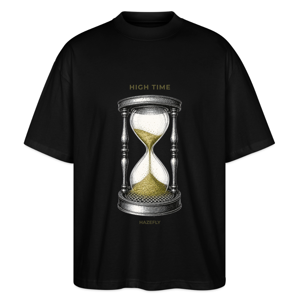 HIGH TIME Unisex Oversized Bio-T-Shirt - Schwarz