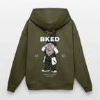 BKED Oversized Unisex Bio-Hoodie - Khaki