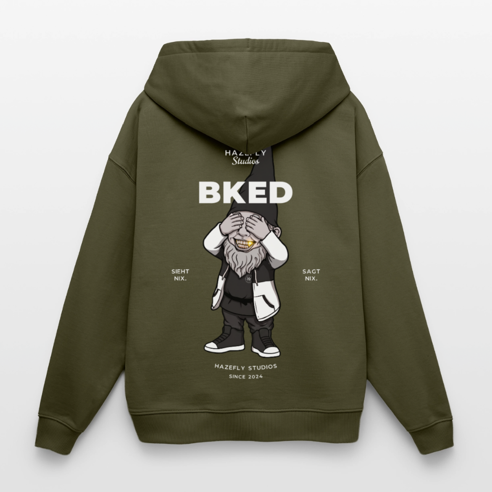 BKED Oversized Unisex Bio-Hoodie - Khaki