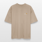 TRUE ORANGE Oversized Unisex Bio T-Shirt - Steingrau