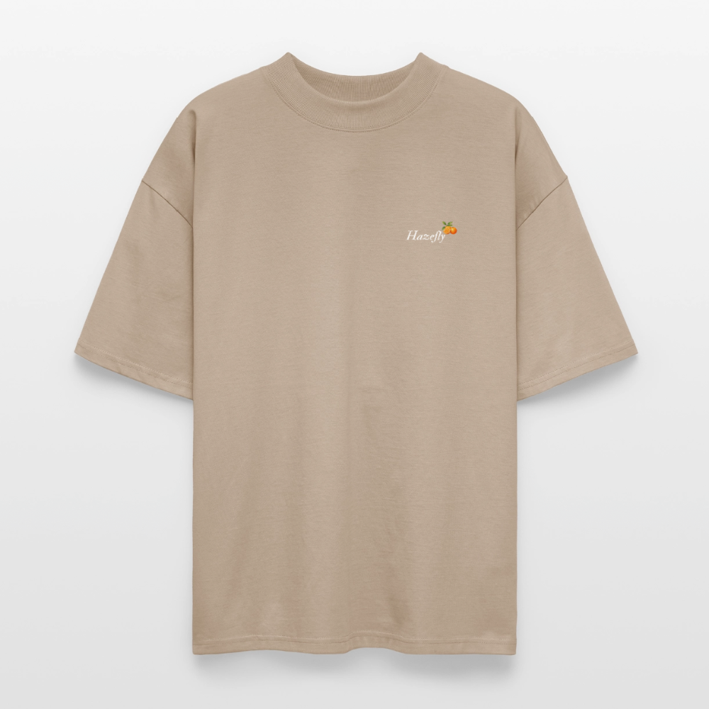 TRUE ORANGE Oversized Unisex Bio T-Shirt - Steingrau